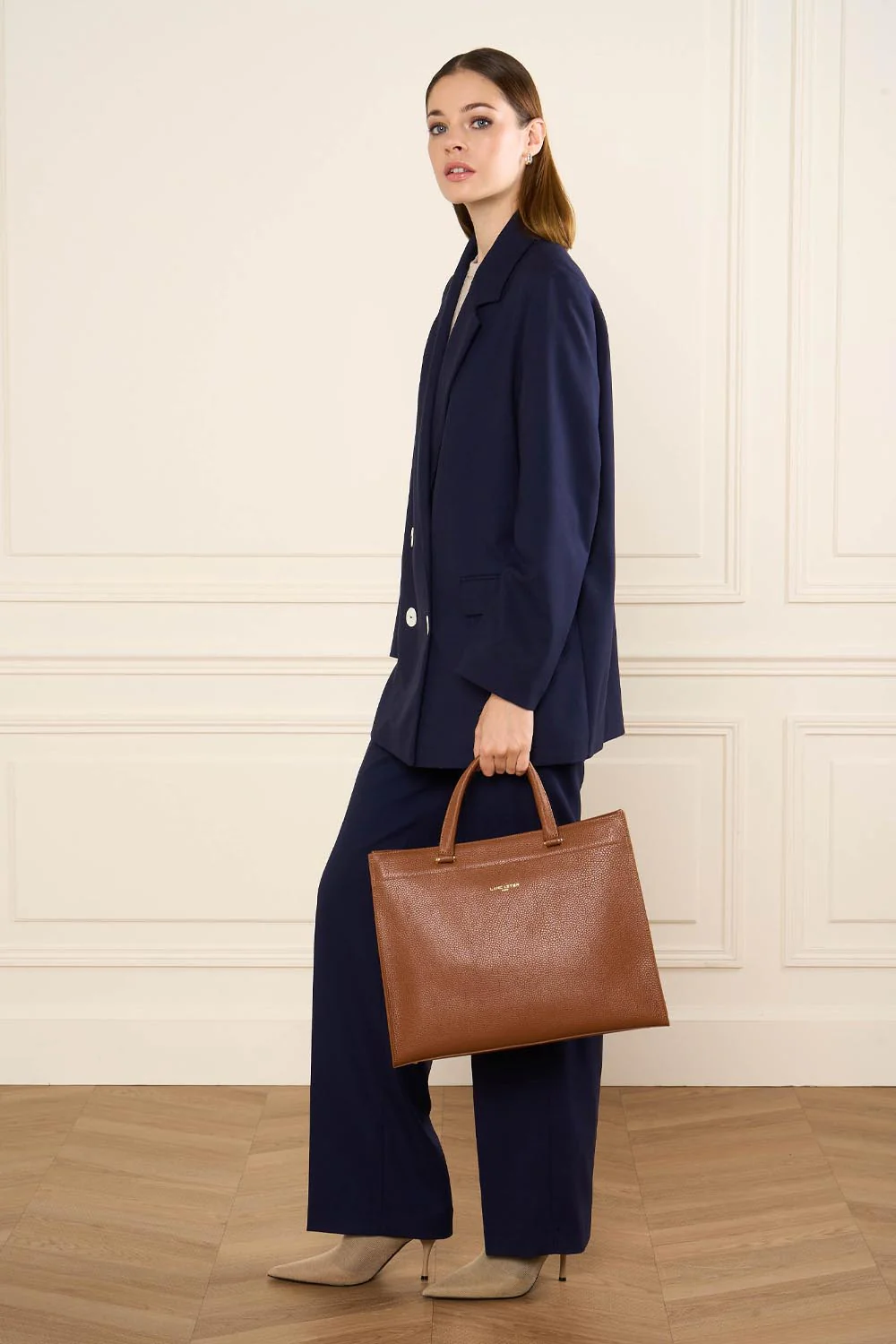 Grand sac cabas main - Foulonné Double DAILY - Image 2