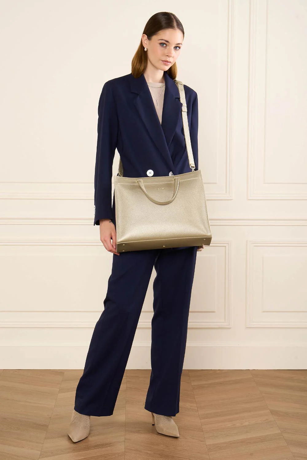 Grand sac cabas main - Foulonné Double DAILY - Image 25