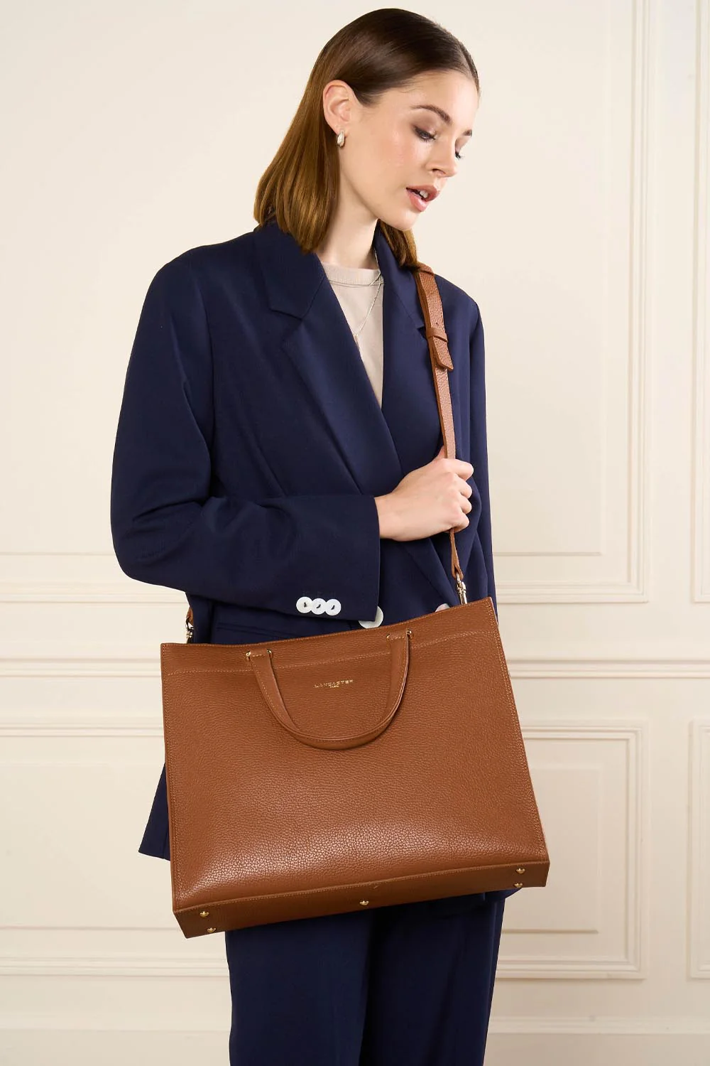 Grand sac cabas main - Foulonné Double DAILY - Image 3