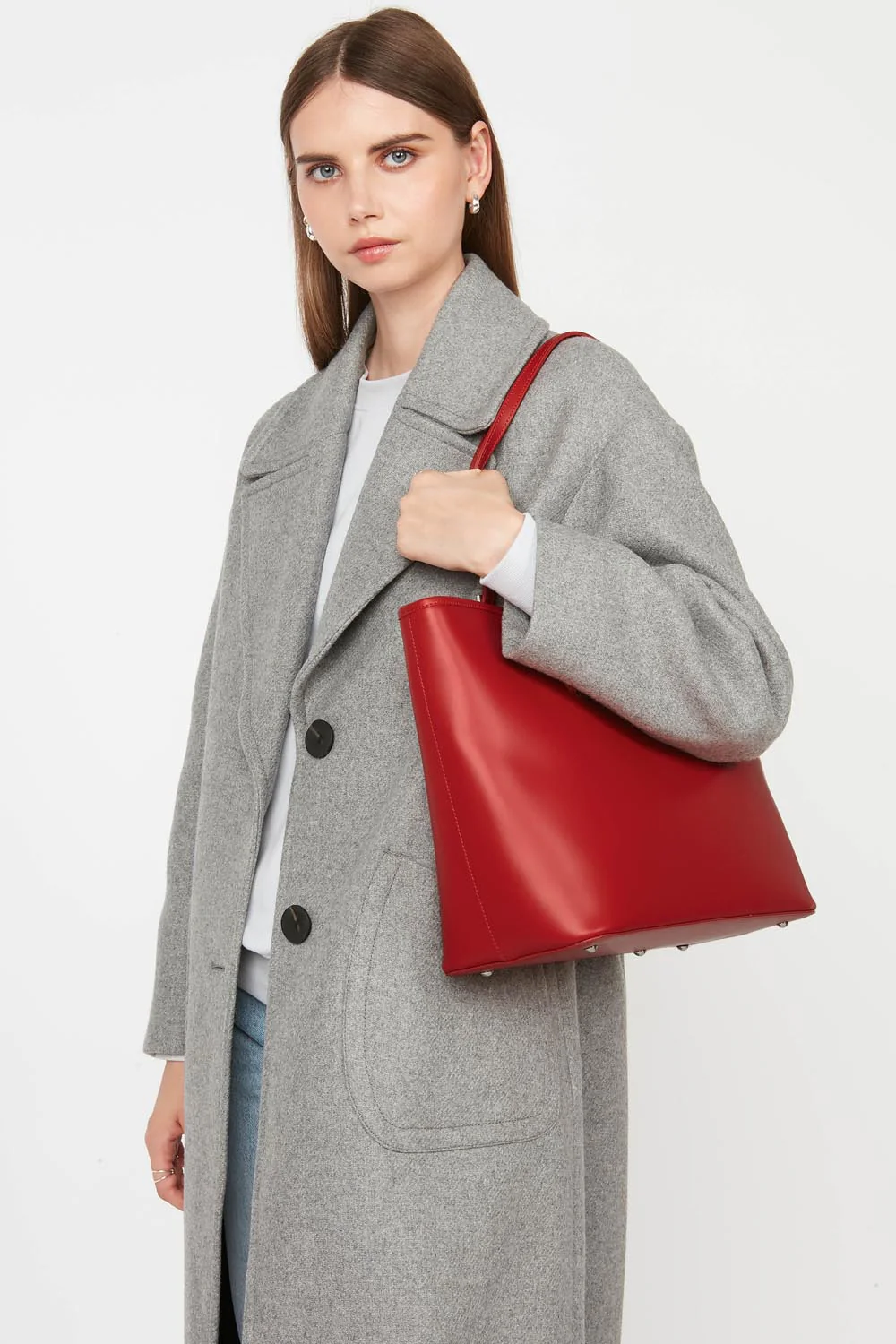 Grand sac cabas épaule - Smooth - Image 107