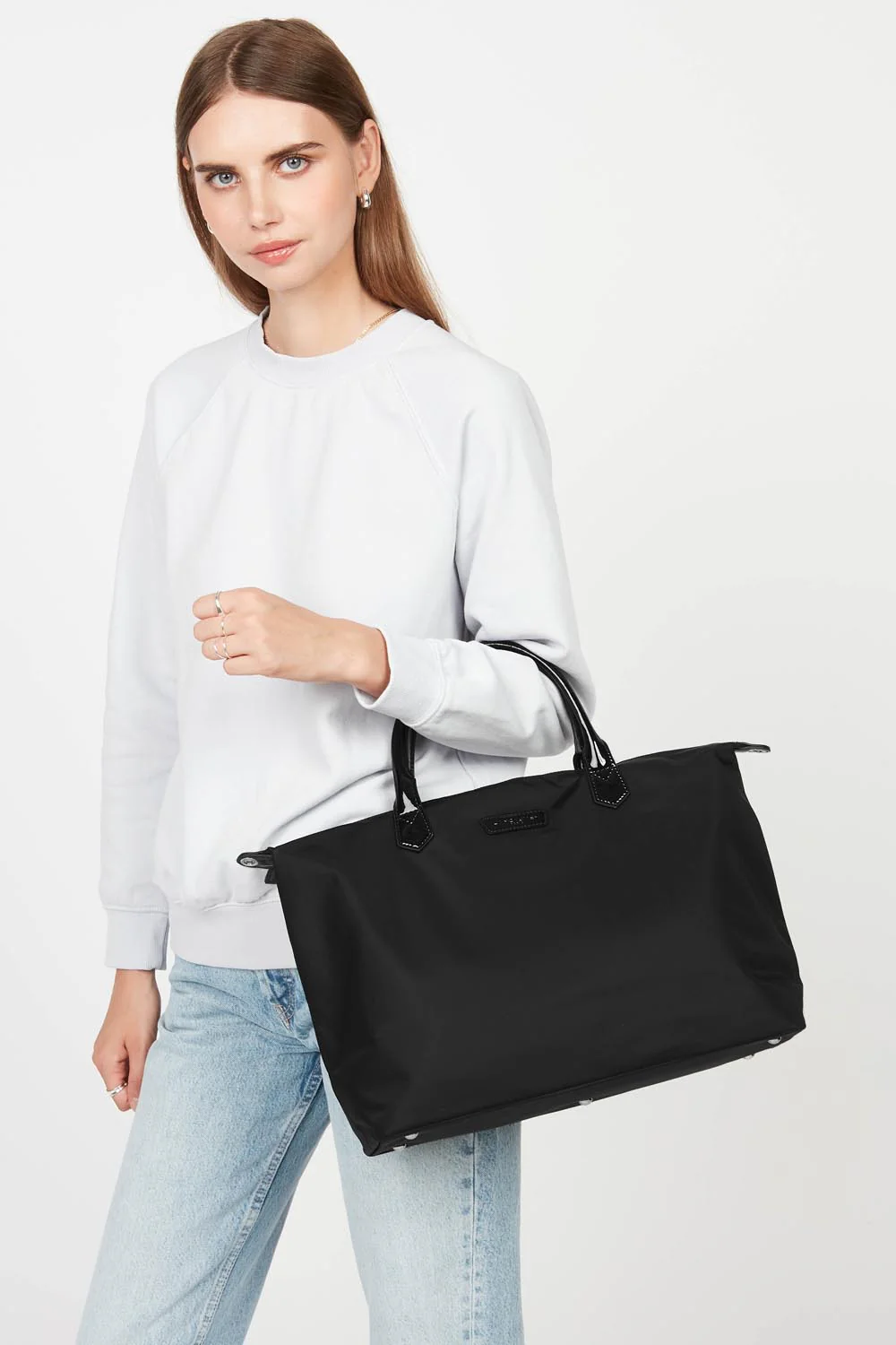 Grand sac cabas main - Basic Verni - Image 6