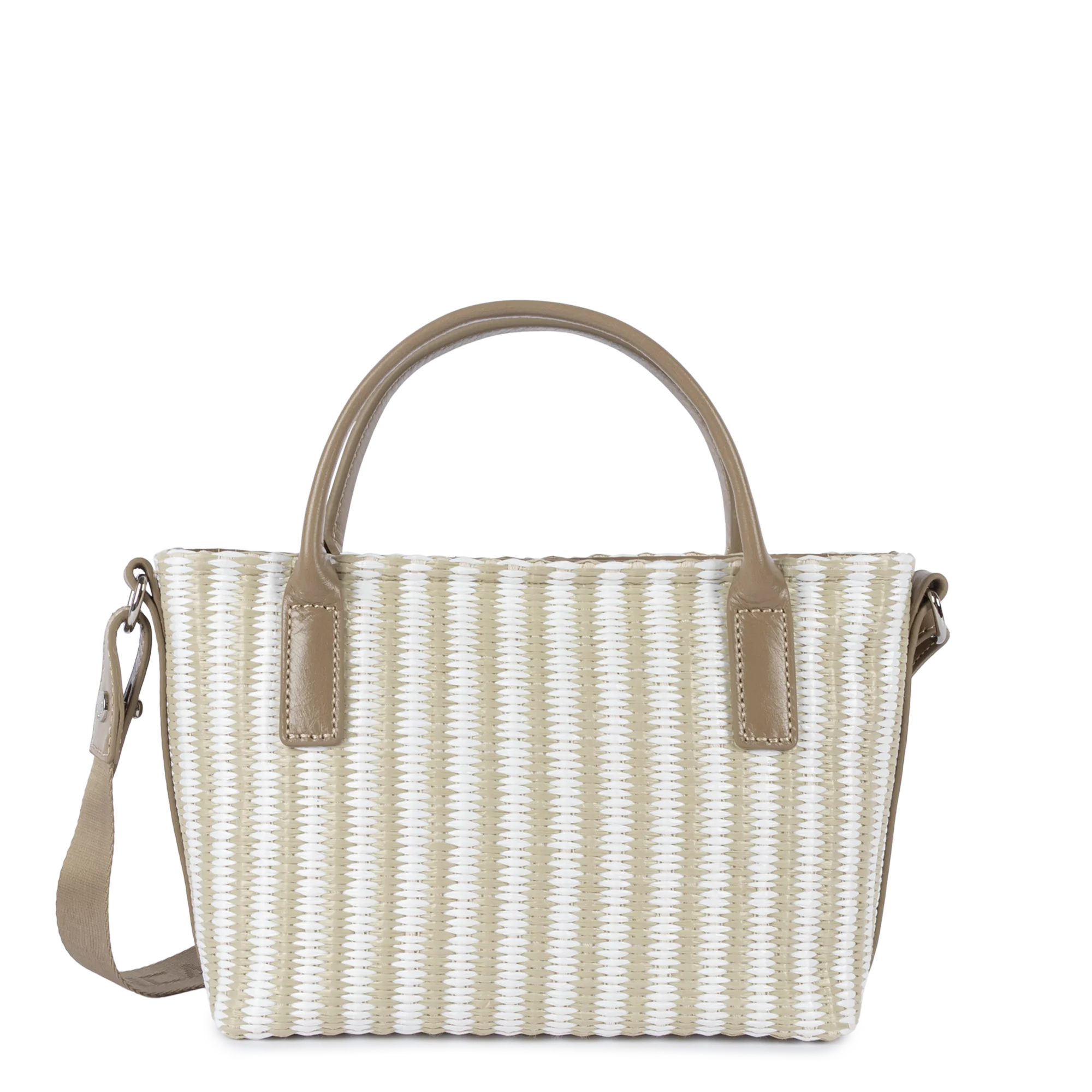 Mini sac cabas main - KBA Marinière Osier - Image 3