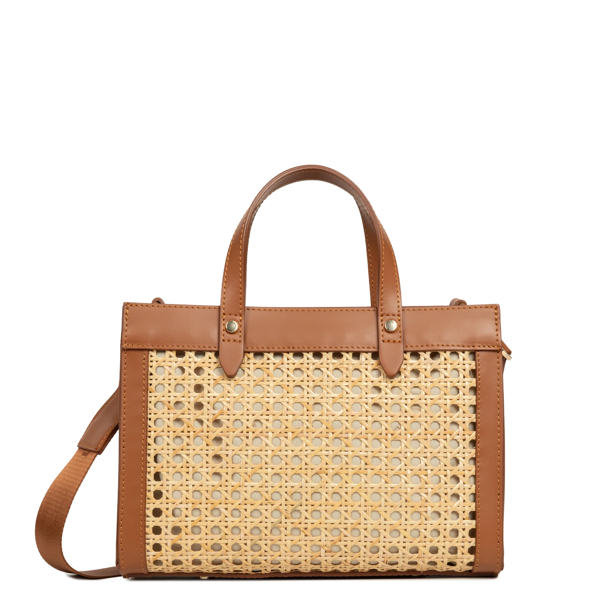 Petit sac cabas main - Cannage Rotin - Image 11