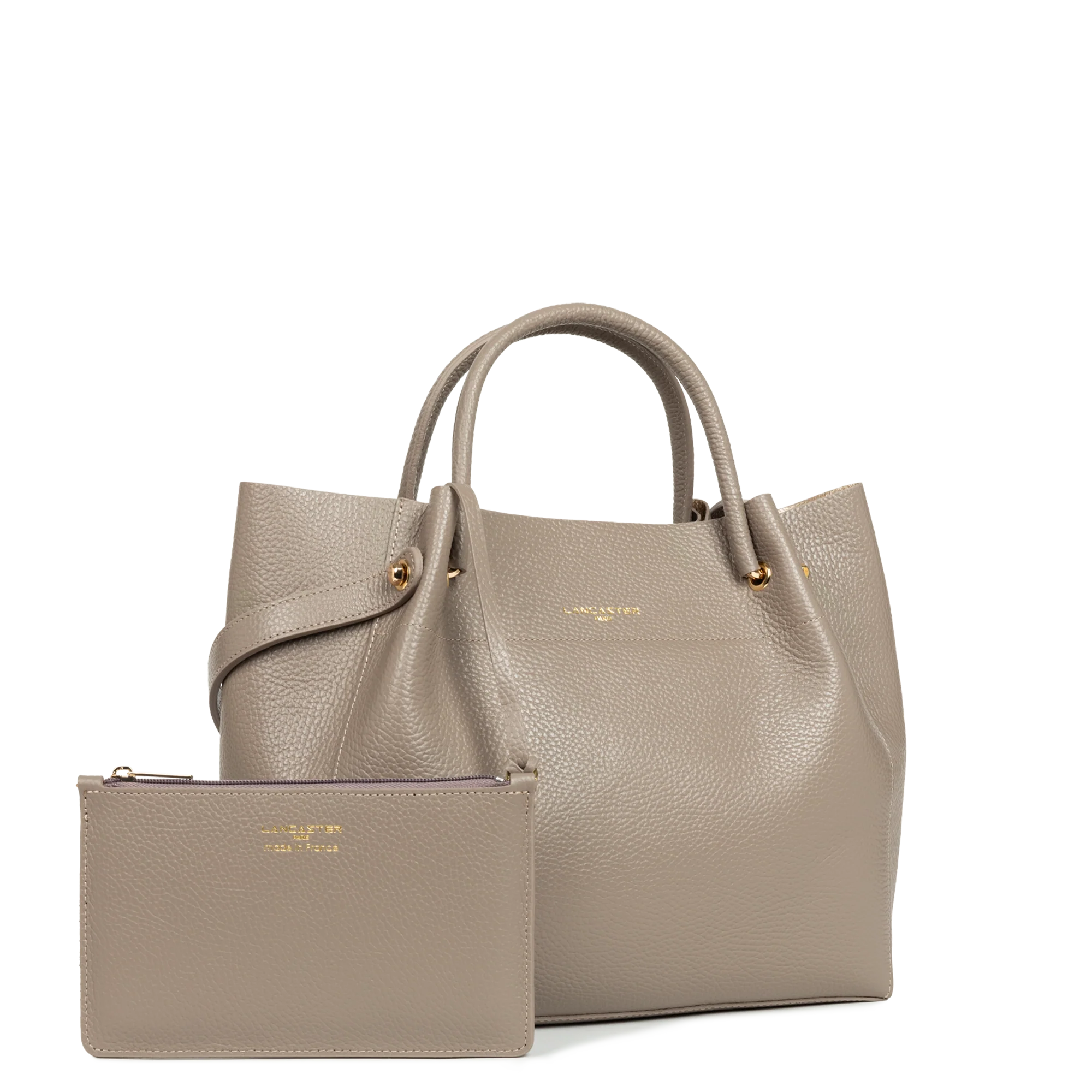 Grand sac cabas épaule - Foulonné Double LOUISA - Image 16