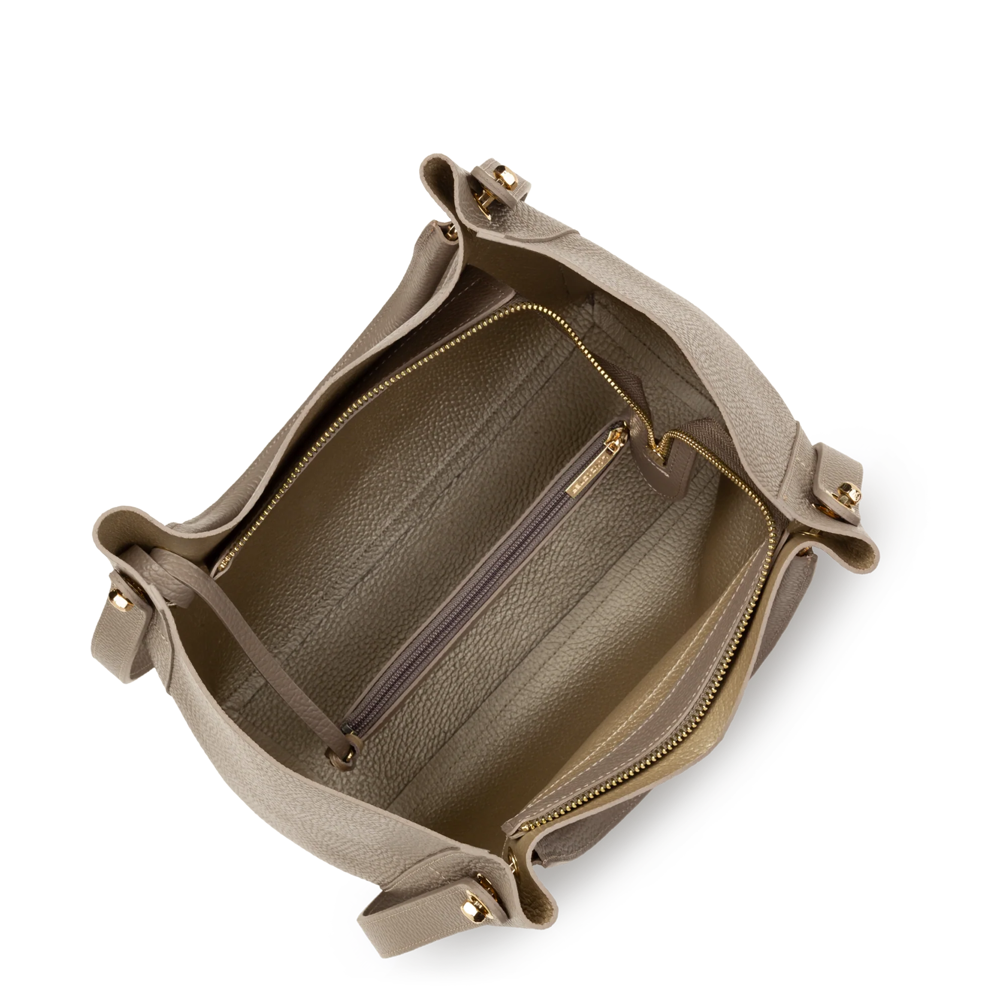 Grand sac cabas épaule - Foulonné Double LOUISA - Image 18
