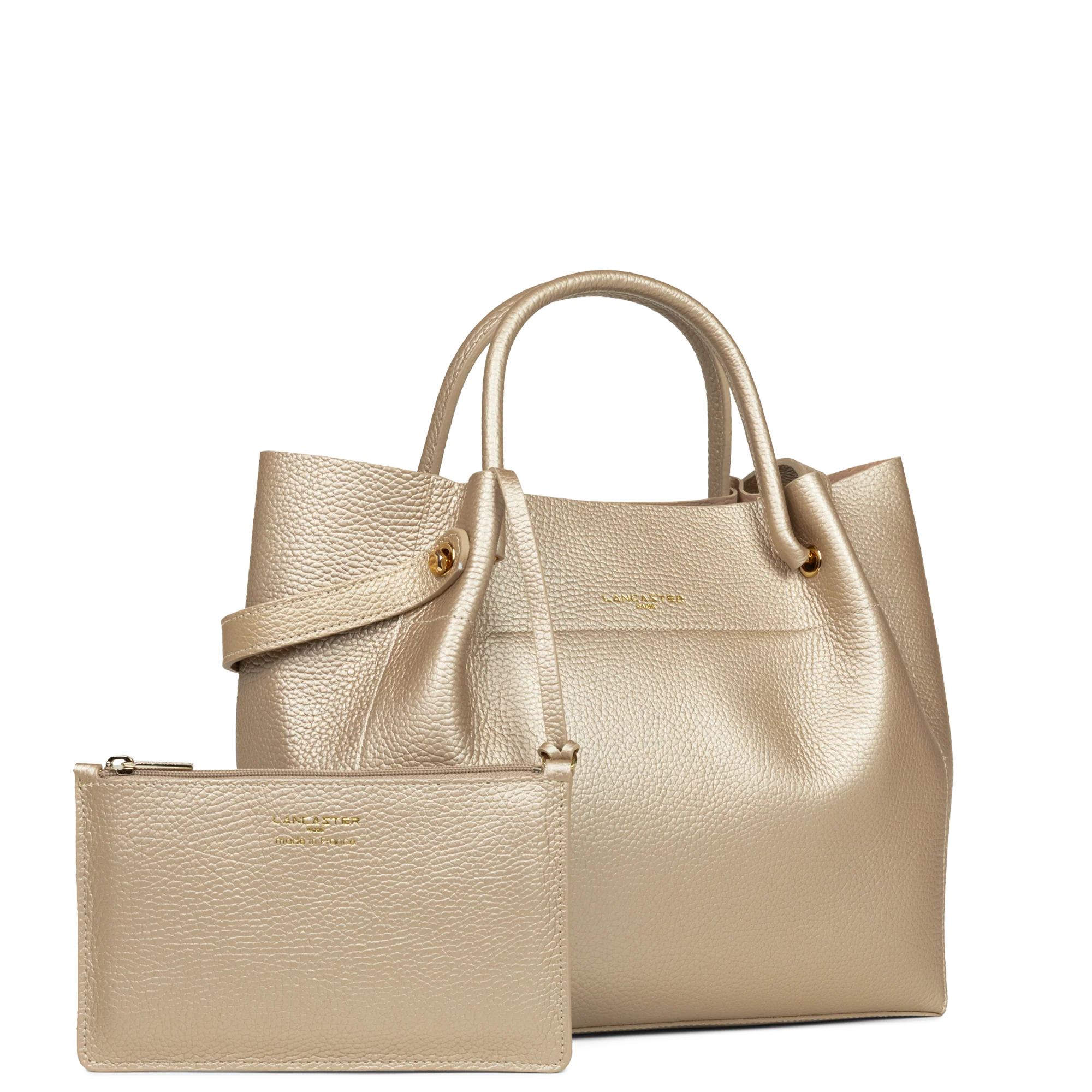 Grand sac cabas épaule - Foulonné Double LOUISA - Image 22
