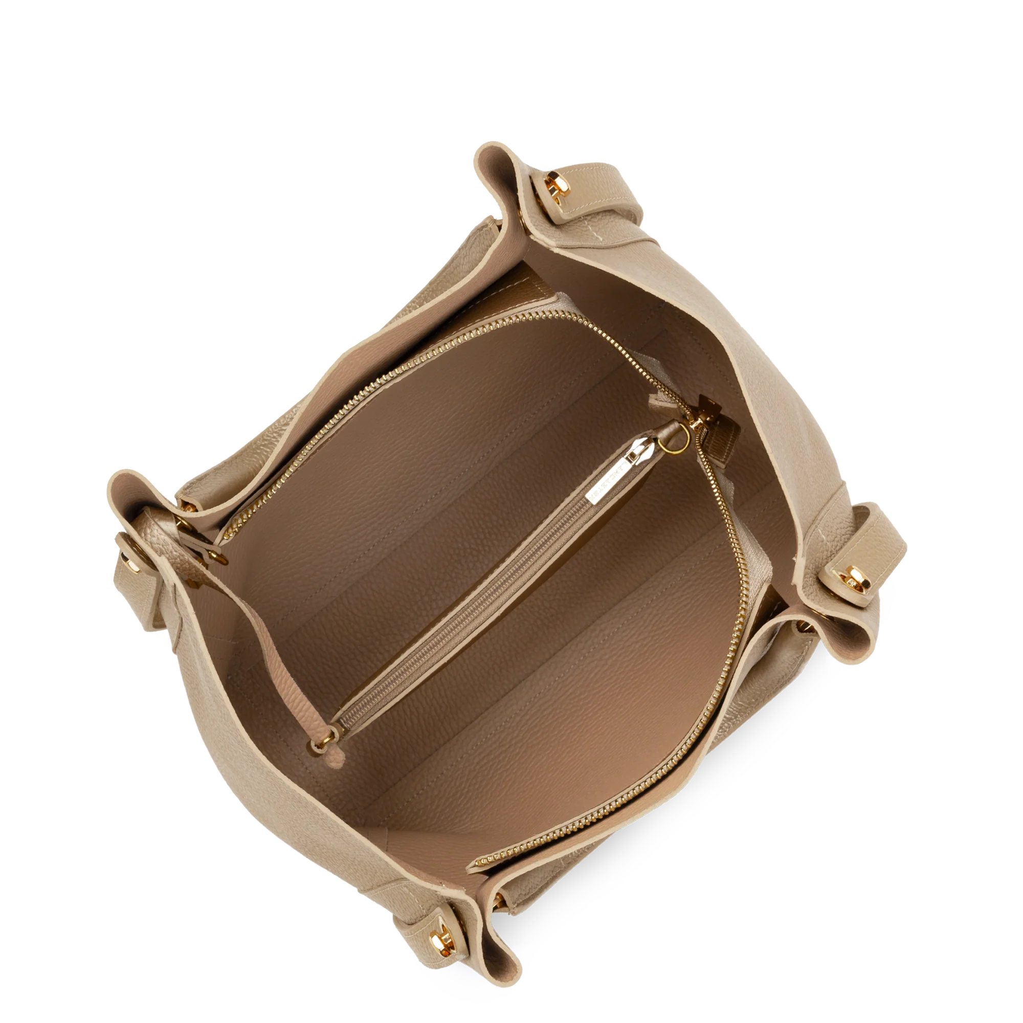 Grand sac cabas épaule - Foulonné Double LOUISA - Image 24