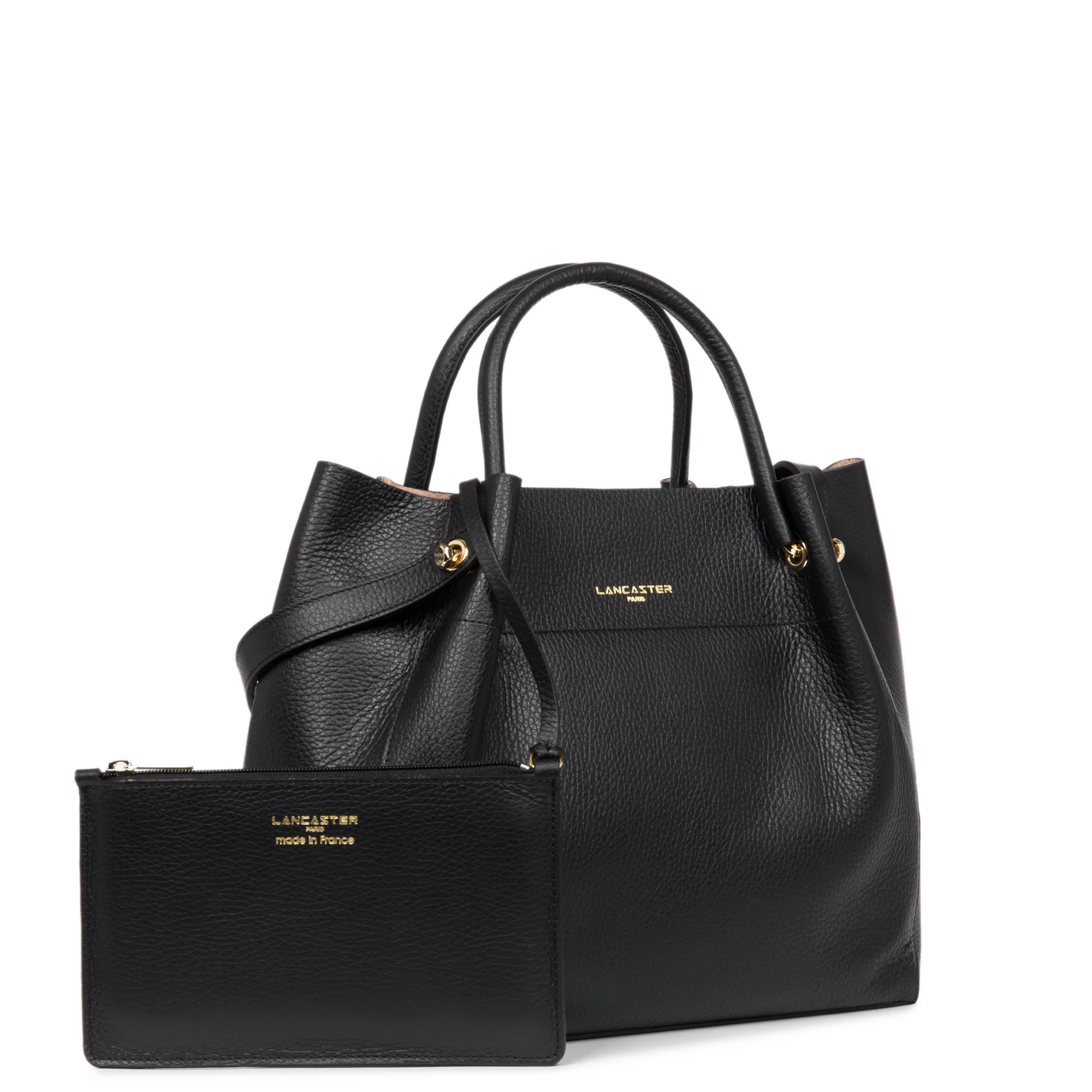 Grand sac cabas épaule - Foulonné Double LOUISA - Image 3