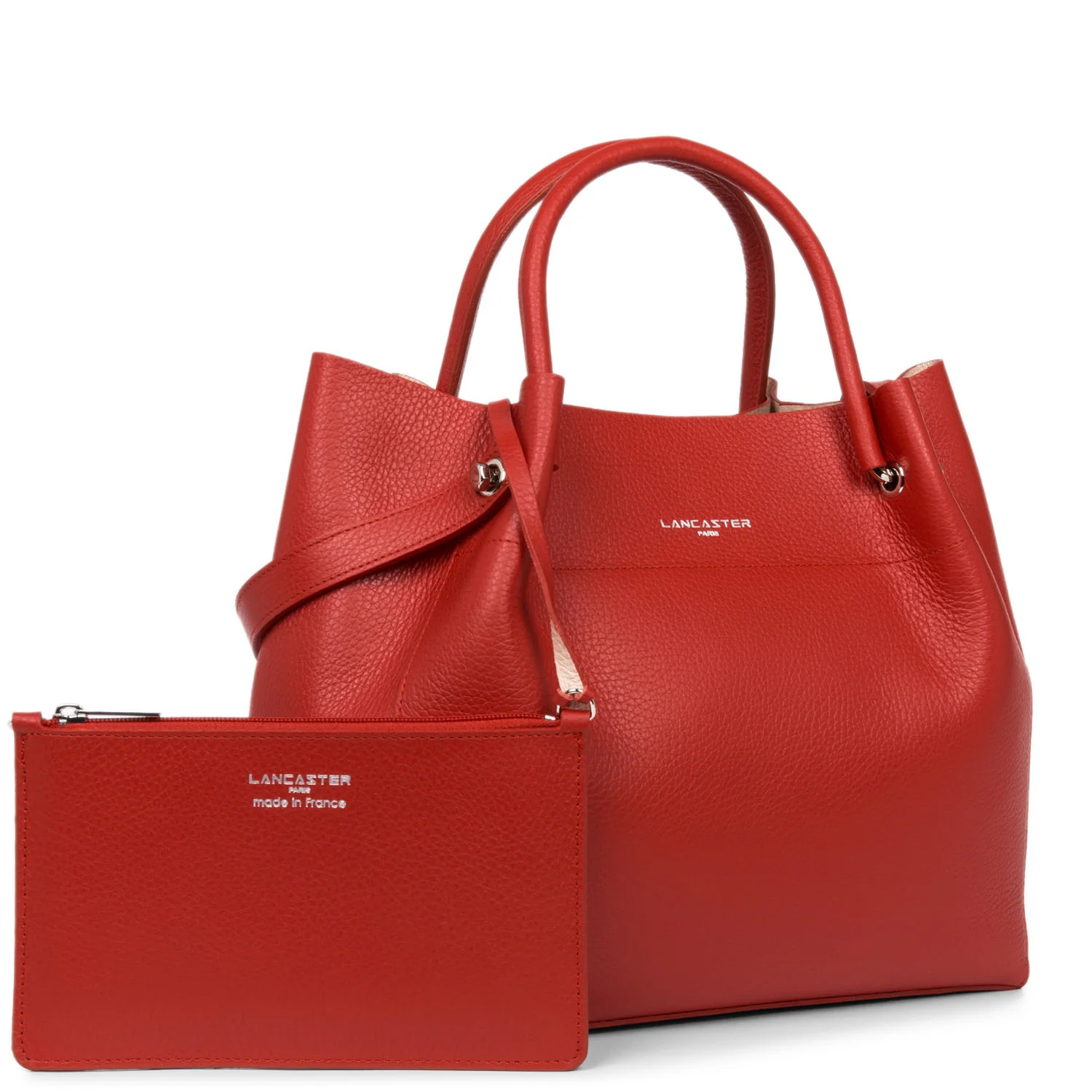 Grand sac cabas épaule - Foulonné Double LOUISA - Image 38