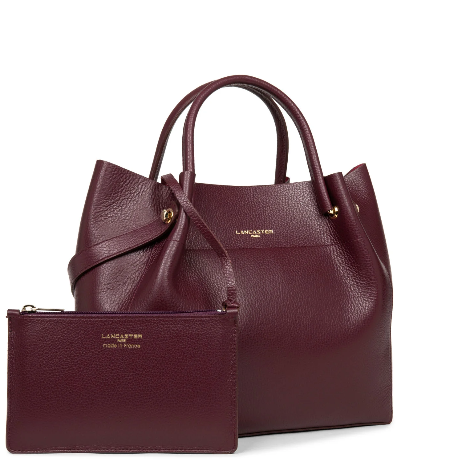 Grand sac cabas épaule - Foulonné Double LOUISA - Image 62