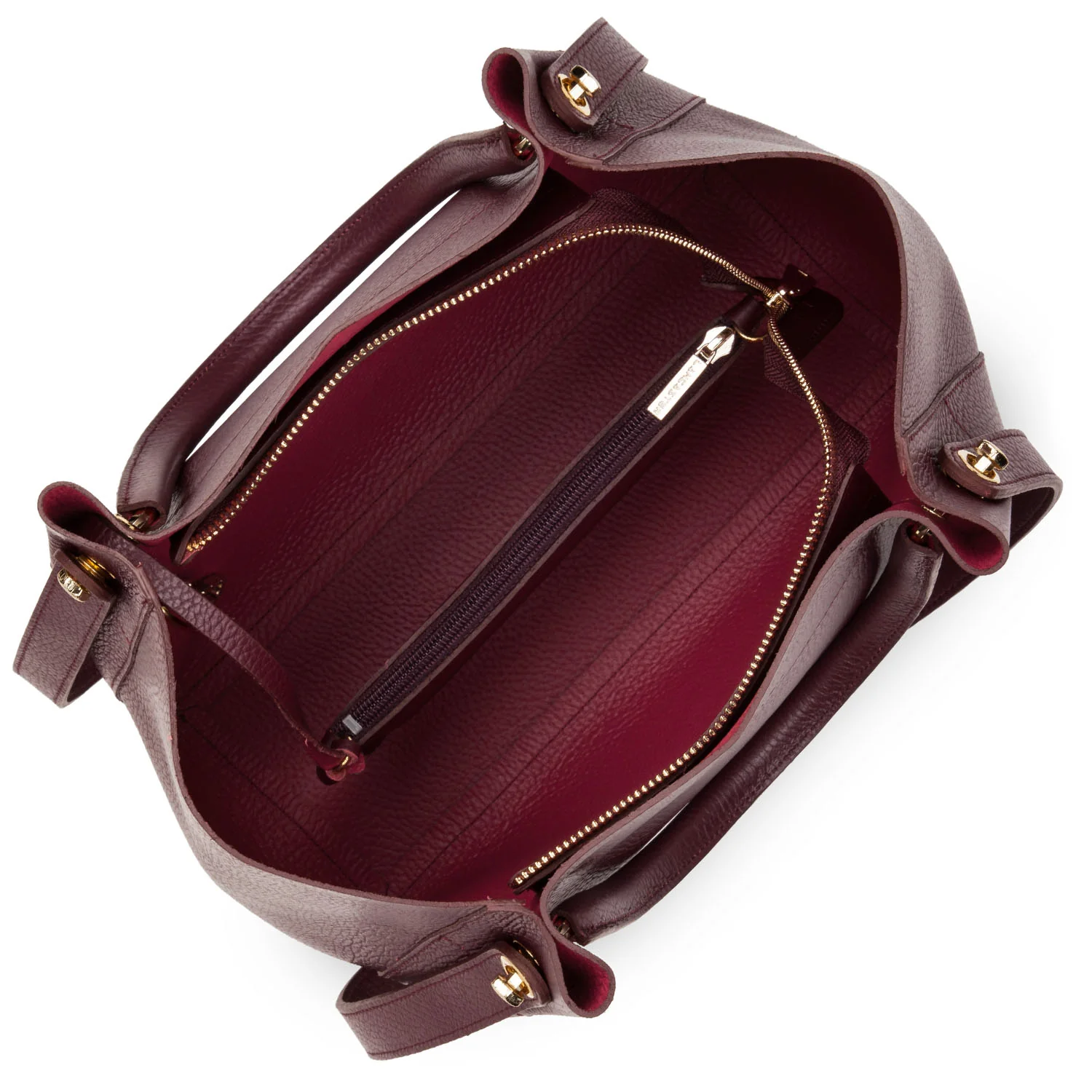 Grand sac cabas épaule - Foulonné Double LOUISA - Image 64