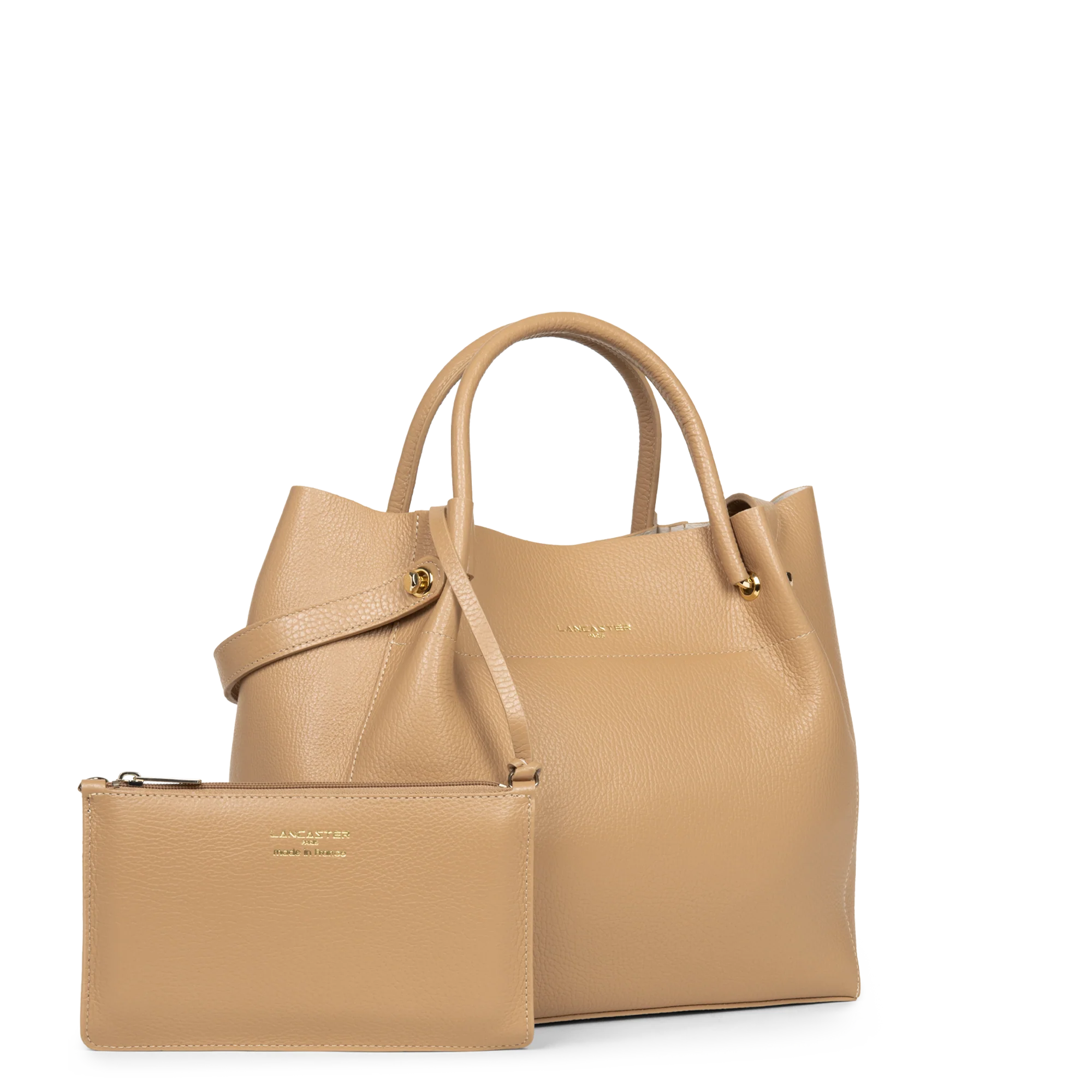 Grand sac cabas épaule - Foulonné Double LOUISA - Image 66