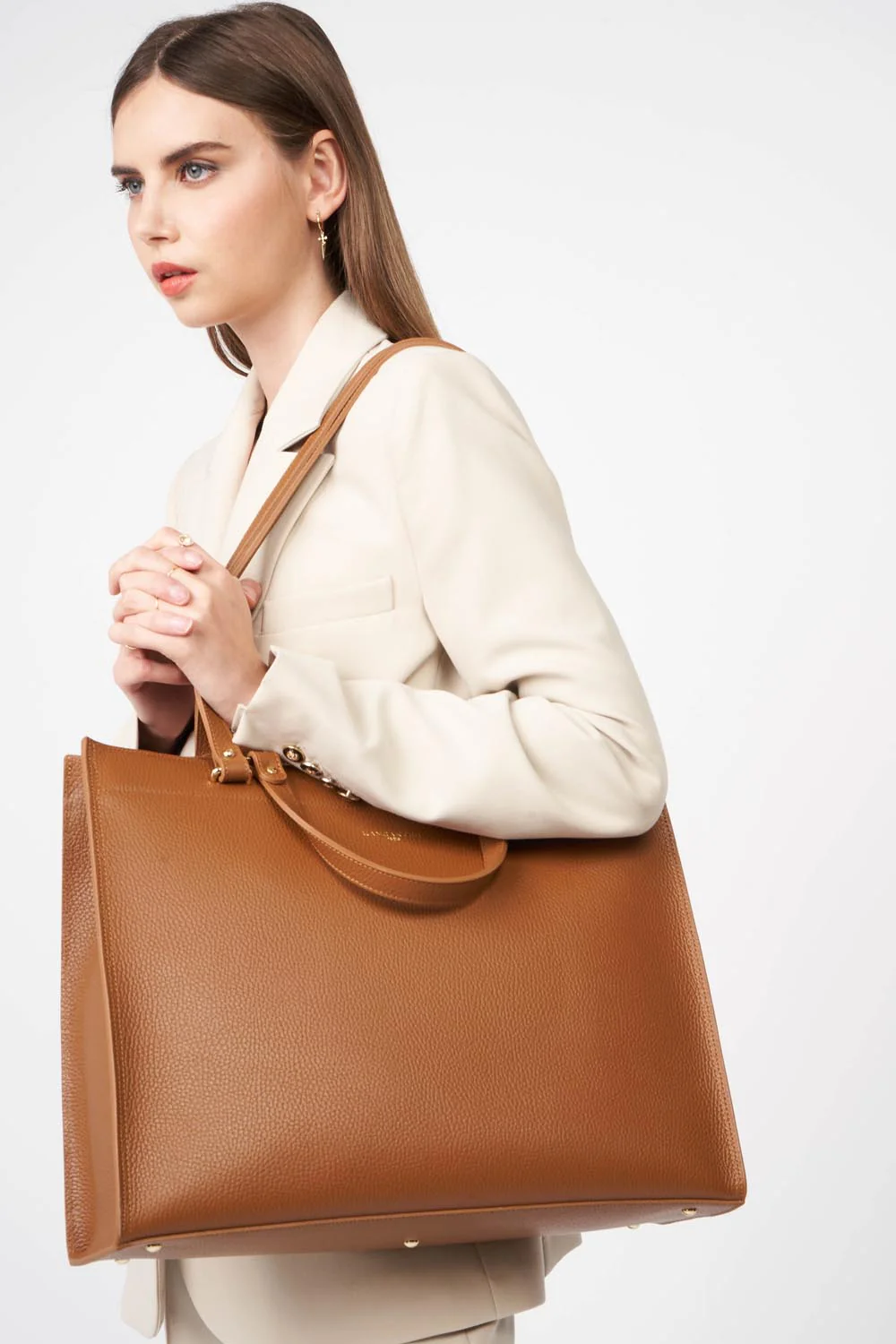 Très grand sac cabas épaule - Foulonné Double DAILY - Image 37