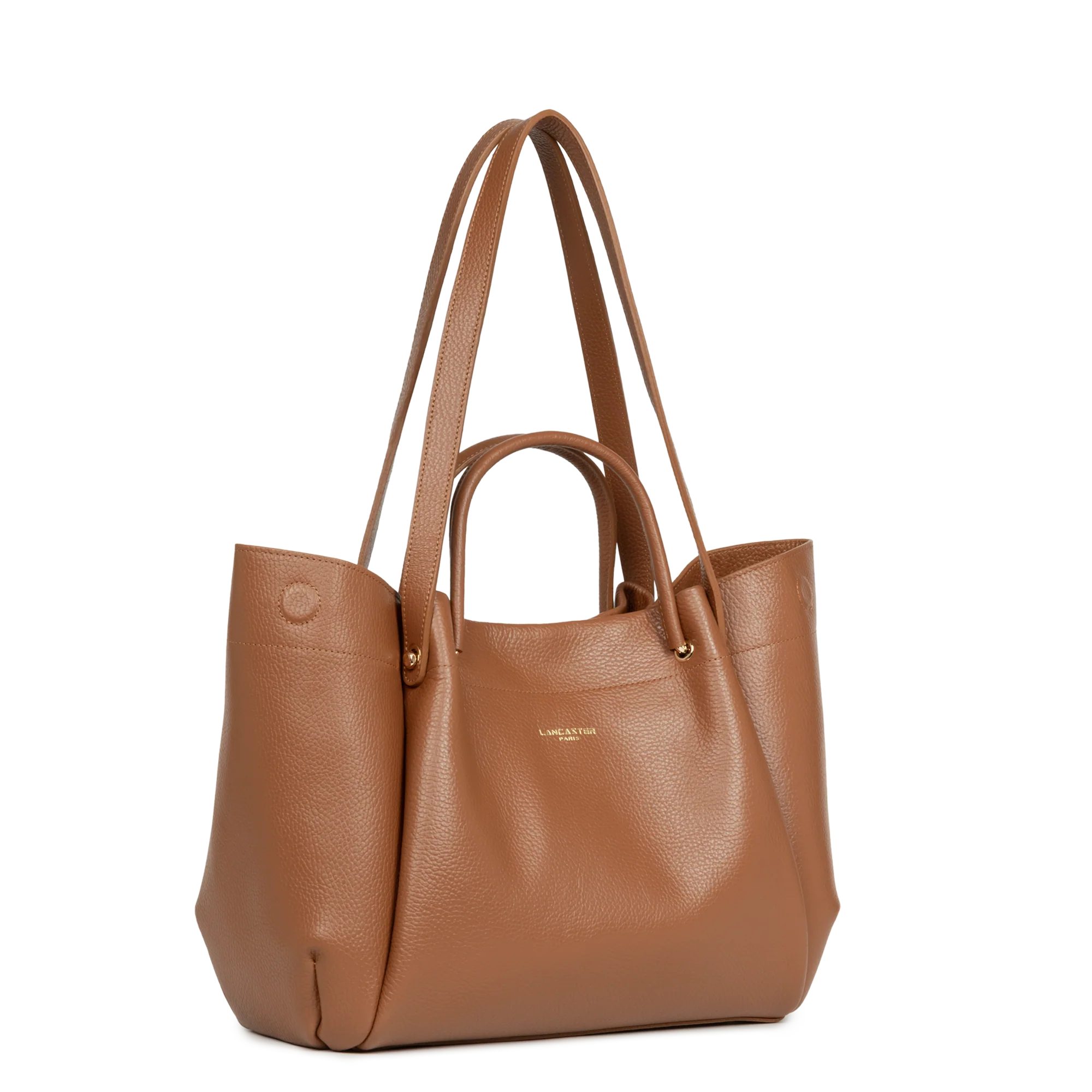 Très grand sac cabas épaule - Foulonné Double LOUISA - Image 11