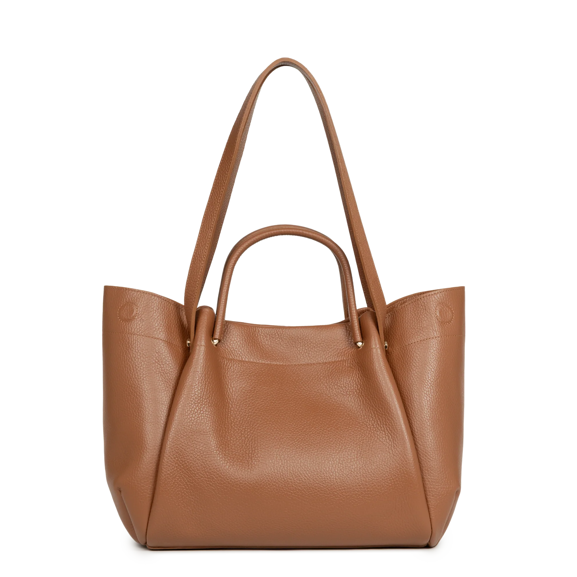 Très grand sac cabas épaule - Foulonné Double LOUISA - Image 12