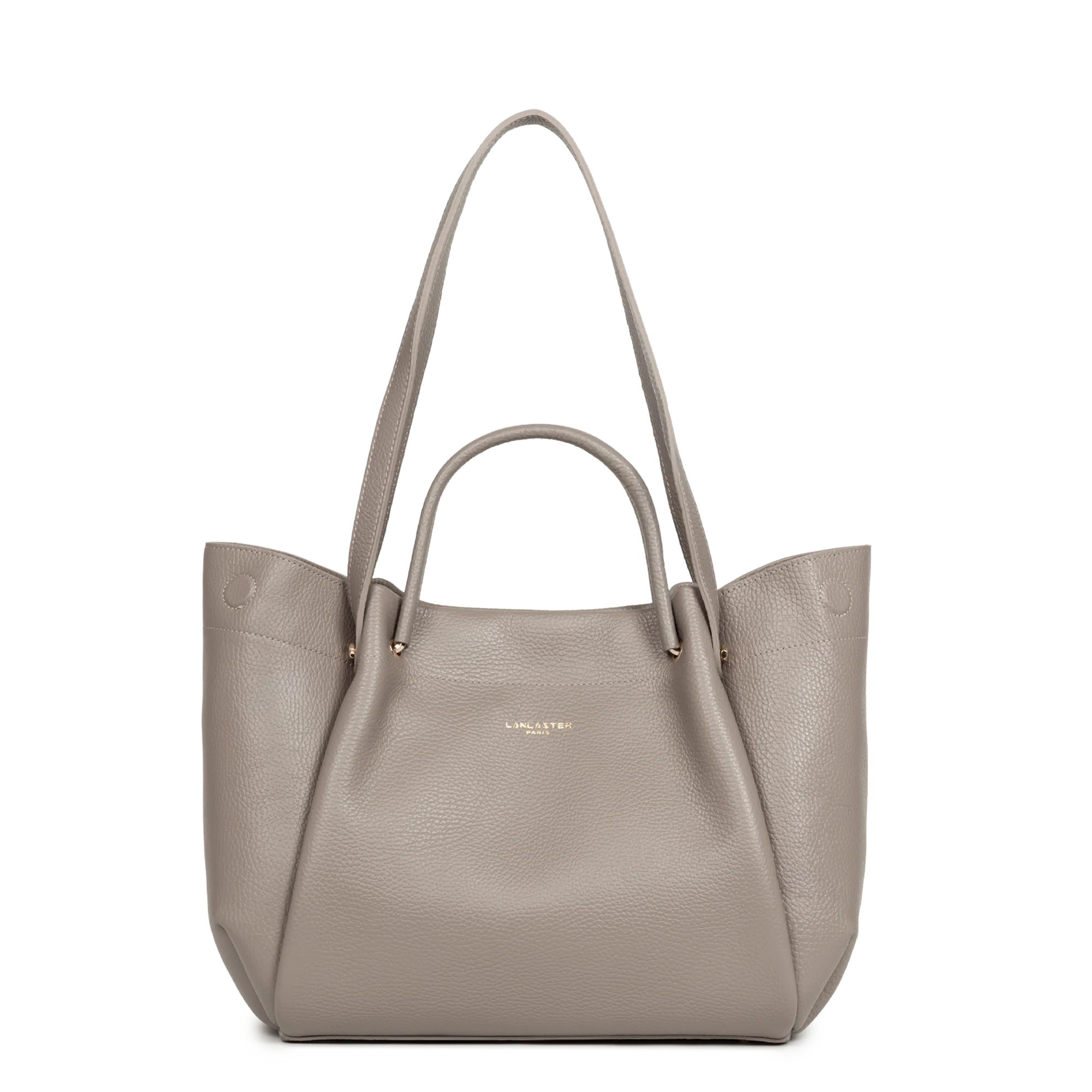 Très grand sac cabas épaule - Foulonné Double LOUISA - Image 15