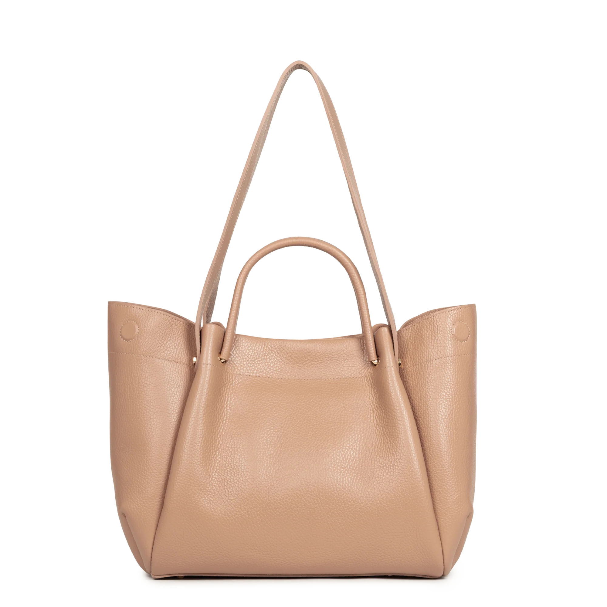 Très grand sac cabas épaule - Foulonné Double LOUISA - Image 5