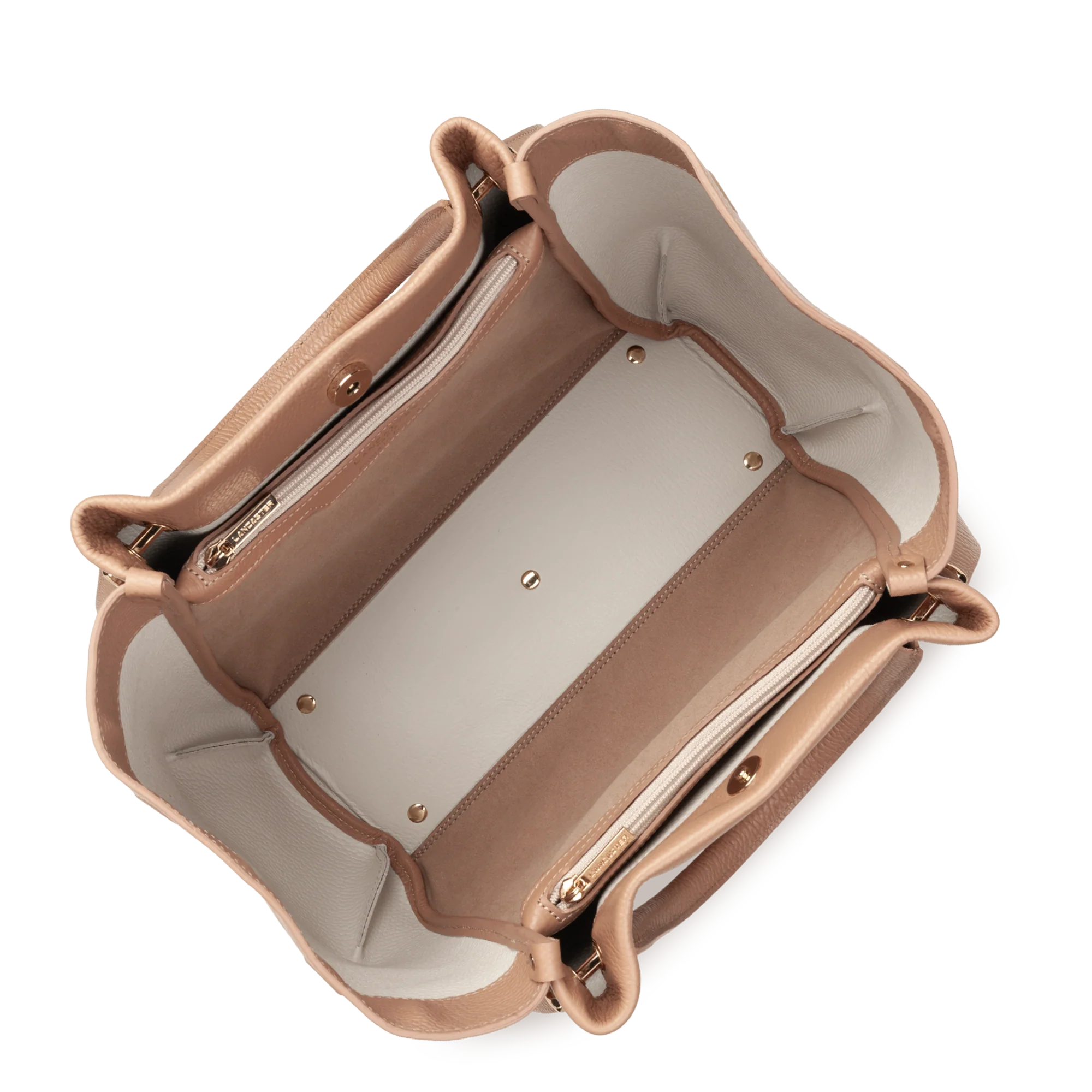Très grand sac cabas épaule - Foulonné Double LOUISA - Image 7