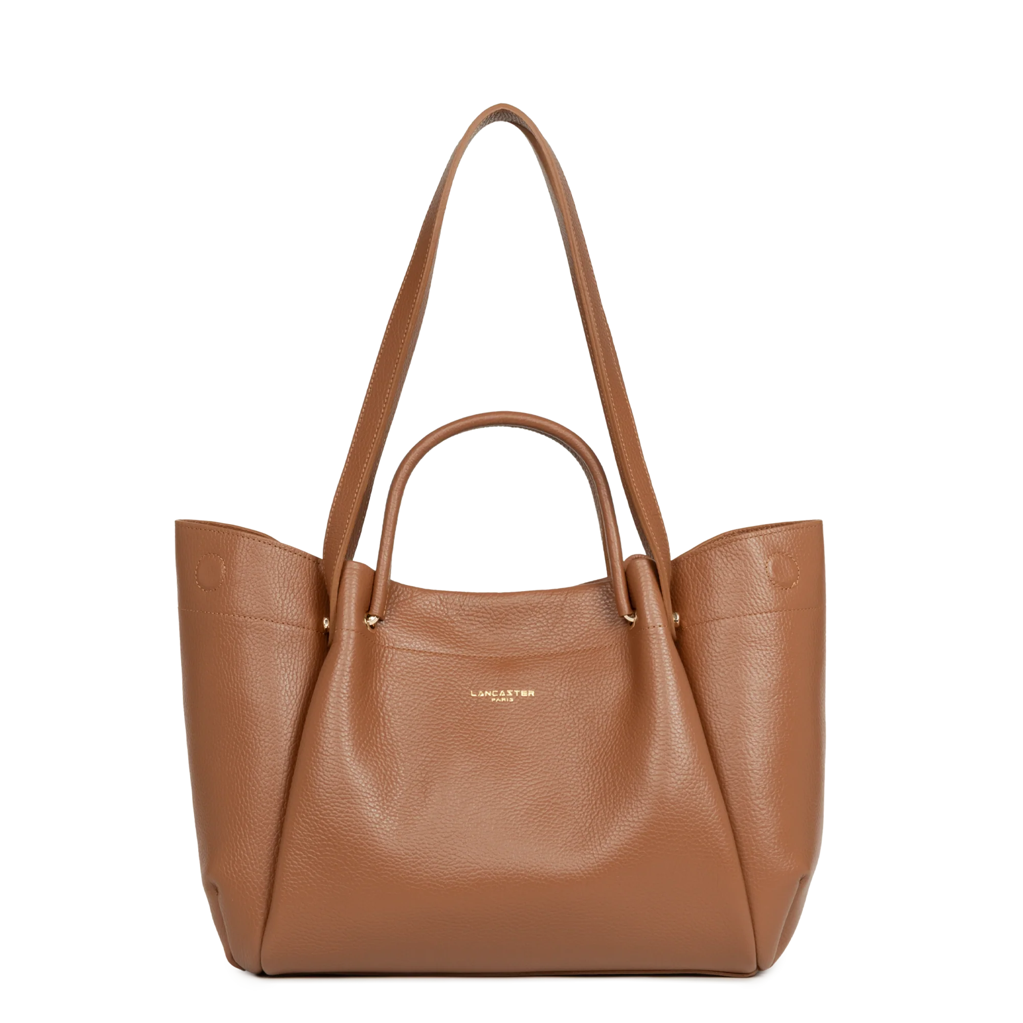 Très grand sac cabas épaule - Foulonné Double LOUISA - Image 8