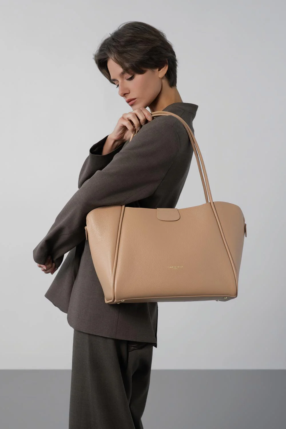 Très grand sac cabas épaule - Ida Double - Image 8